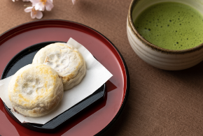 和菓子と抹茶のイメージ撮影